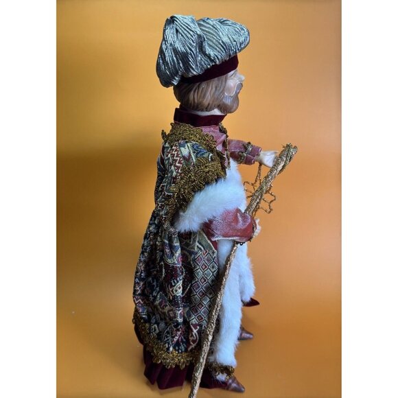 Sullivan's Large Ornate 3 Wise Men Doll Nativity Figurines Rare Find 19" - Picture 5 of 16